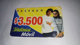 Chile-telefonica Movil-(174)-($3.500)-(5424-8807-8748-3)-(11/3/2004)-(look Outside)-used Card+1card Prepiad Free - Cile