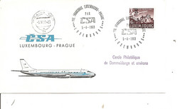 Luxembourg - Aérophilatélie ( Vol Luxembourg - Prague De 1969 à Voir) - Cartas & Documentos