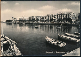 °°° 24516 - TRAPANI - PANORAMA DAL MARE (TP) 1957 °°° - Trapani