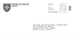 PAP POSTREPONSE Marianne Et La Jeunesse ECO - Oeuvres Hospitalières Françaises De L'Ordre De Malte - 81952 Au Verso - Prêts-à-poster:Answer/Ciappa-Kavena