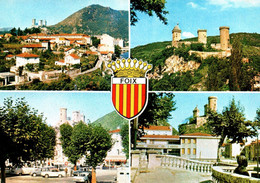 6685 FOIX   Vue Générale, Les Tours Du Château, Allées De Vilotte, Statue Gabriel Fauré    (scan Recto-verso) 09 Ariège - Foix