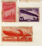 URSS (1931-33)  -  P A  -Dirigeables  -    Obliteres Et Neufs* - Nuevos