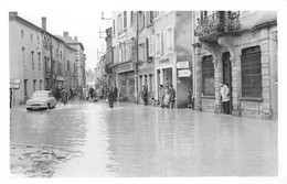 Carte Postale Photo SOUPLE DIEUZE-DUSS-57-Moselle -Inondation Centre Ville-VOIR 2 SCANS - - Dieuze