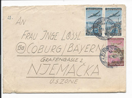 Nach-Krieggefangenen-Brief  Aus Slav. Brod (YUG) Mit Lp-Marken (MIF) Nach Coburg 1948 - Occupation 1938-45