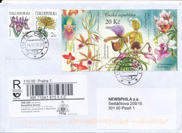 Czech Rep. / Comm. R-label (2020/52) Praha 1: Benedikt Roezl (1824-1885) Cz. Botanist; Orchidea Sobralia Roezlii (X0338) - Storia Postale