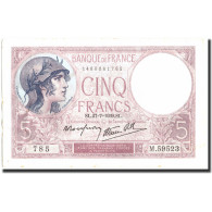 France, 5 Francs, 5 F 1917-1940 ''Violet'', 1939, 1939-07-27, TTB+, Fayette:4.3 - 5 F 1917-1940 ''Violet''