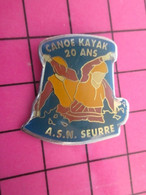 915c Pin's Pins / Beau Et Rare : Thème SPORTS / CANOE KAYAK 20 ANS ASN SEURRE - Canoë