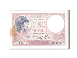 Billet, France, 5 Francs, 1939, 1939-08-24, TTB+, Fayette:4.7, KM:83 - 5 F 1917-1940 ''Violet''