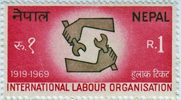 ILO Golden Jubilee STAMP 1969 NEPAL Mint/MNH - ILO