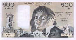 FRANCE - 500 Francs Pascal D.2-6-1983D Billet T.188 N° 07074 - 500 F 1968-1993 ''Pascal''