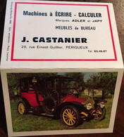 Calendrier 1968: Publicité J.Castanier 24 Périgueux Dordogne " Machines à écrire-calculer,Adler-Japy, Meubles Bureau - Petit Format : 1961-70