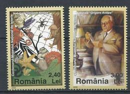 293 - ROUMANIE 2008 - Yvert 5300/01 - Cameleon Araignee Oiseau Musee - Neuf ** (MNH) Sans Trace De Charniere - Unused Stamps