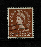 Ref 1476 - GB QEII 1957 2d Graphite Used Stamp - SG564 - Usati