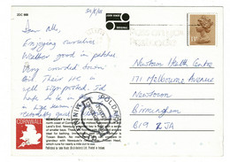 Ref 1476 - 1988 John Hinde Postcard - Posted Underground Poldark Mining - Newquay Cornwall - Cartas & Documentos