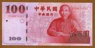 100 Yüan  "TAIWAN"   2009       UNC   Ro 53 - Taiwan