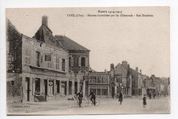 - CPA CREIL (60) - Maisons Incendiées Par Les Allemands - Rue Gambetta 1917 - Edition Chalbrette - - Creil