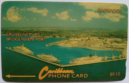 Barbados B$10, 12CBDA " Cruiseliners At Bridgetown Port " - Barbades