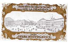 DE 458 - Carte De Commerce Pour Le Grand Hotel Des Quatre Saisons, Aix La Chapelle Imp. C. Durr, Cologne & Paris - Non Classés