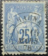 N°79 Sage 25c. Bleu. Cachet Du 15 Mars 1878 à Chaunay - 1876-1898 Sage (Type II)