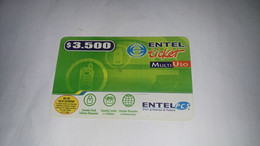 Chile-entel Ticket-multi(176)-($3.500)-(629-946-821-848)-(30/9/2006)-(look Outside)-used Card+1card Prepiad Free - Cile