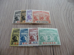 TP Colonies Françaises Guinée  Charnière Taxe N°8 à 15 - Unused Stamps