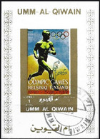 Umm Al-Qiwain 1972 - Mi B 1112 BwBL - YT Xxx ( History Of Olympic Games : Helsinki 1952 ) Block Impeforated - Estate 1952: Helsinki
