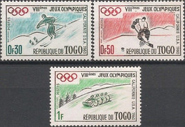 TOGO - COMPLETE SET SQUAW VALLEY'60 WINTER OLYMPIC GAMES 1960 - MNH - Inverno1960: Squaw Valley