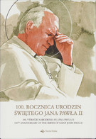 2020 Poland Souvenir Booklet 100th Anniv Of Birth Pope John Paul II Joint Issue With Slovak Post 2 Full Sheet MNH** FV - Cuadernillos