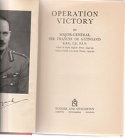 OPERATION VICTORY BY SIR FRANCIS DE GUINGAND - Guerre 1939-45