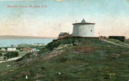 CANADA - Martello Tower St Johns -  1909 PM - UK Postage Due Cachets - St. John