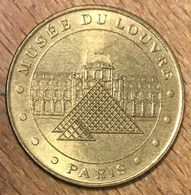 75001 PARIS MUSÉE DU LOUVRE MDP 2002 MÉDAILLE SOUVENIR MONNAIE DE PARIS AVEC MANQUE JETON TOURISTIQUE MEDALS COIN TOKENS - 2002