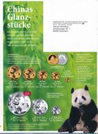 BRD / Bund Bonn PSDG (= Pressesendung) Entg. Bez. 2021 Pandabär (= WWF - Symbol) Münzen China - Lettres & Documents