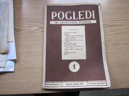 Nikola Tesla Pogledi Na Savremena Pitanja Zagreb 1934 1 Broj  1 Godina First Number 49 Pages - Idiomas Escandinavos