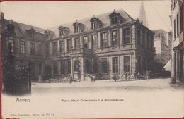 Antwerpen Conscienceplein Place Henri Conscience Geanimeerd La Bibliotheque (Beschadigd) - Antwerpen