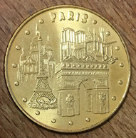 75001 TOUR EIFFEL ARC DE TRIOMPHE NOTRE DAME PARIS 4 MONUMENTS 2006M MÉDAILLE MONNAIE DE PARIS JETON MEDALS TOKENS COINS - 2006