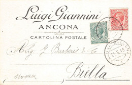 11322" LUIGI GIANNINI-ANCONA"-CARTOLINA SPEDITA 1919 - Negozi