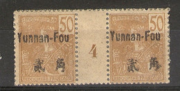 Yunnan-Fou _ 1 Millésimes  50 C_ (1904 ) N°27 - Otros & Sin Clasificación