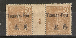 Yunnan-Fou _ 1 Millésimes  50 C_ (1904 ) N°27 - Andere & Zonder Classificatie