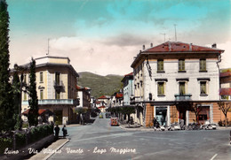 LUINO (VA) - Via Vittorio Veneto - F/G - V: 1962 - S/B - Animata - Luino