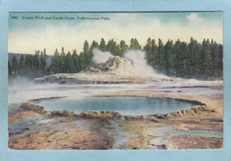 CASTLE  WELL  AND  CASTLE  CONE  -  YELLOWSTONE PARK  - - Yellowstone