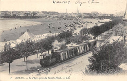 Tramway De La Grande Côte          17       Royan    Tram Et La Plage Prise Du Family Hôtel    LL 1   (voir Scan) - Sonstige & Ohne Zuordnung