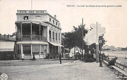 Tramway De La Grande Côte          17       Royan    Tram . Le Café Des Bains Et Vue De La Grande Conche     (voir Scan) - Other & Unclassified
