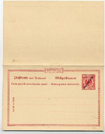 MARSHALL-INSELN P4 Antwort-Postkarte  1898  Kat.100,00 € - Marshall Islands