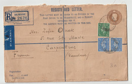 4058 Recommandé Registered Letter UK 1946 CRIEFF ECOSSE SCOTLAND à Carpentras Zateski Onak - Marcophilie