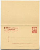 TOGO P15 Antwort-Postkarte  1913  Kat. 7,50 € - Togo