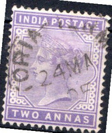 INDE ANGLAISE - (Empire) - 1900 - N° 55 - 2 A. Violet - (Effigie De La Reine Victoria) - Altri & Non Classificati