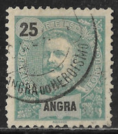 Angra – 1897 King Carlos 25 Réis Used Stamp - Angra