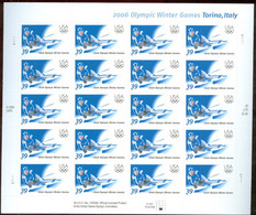 USA, 2006, Scott # 3995. Pane Of 20, Winter Olympics, Torino, Italy, MNH (**) - Winter 2006: Turin