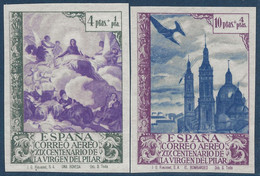 Espagne Poste Aerienne N°210a & 211a** Non Dentelé Très Frais Signés BSE (Madrid) - Unused Stamps