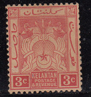 3c Kelantan MH 1911,  Malaya /  Malaysia - Kelantan